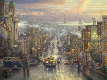 El corazón de San Francisco Thomas Kinkade Pinturas al óleo